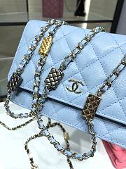 Chanel | Woc Wallet On Chain Blue - 19cm - 3