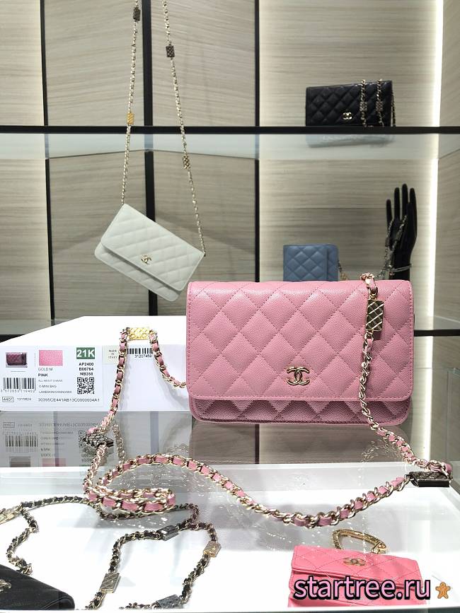 Chanel | Woc Wallet On Chain Pink - 19cm - 1