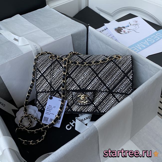 CHANEL | Classic Bag in Tweed Strass - A01112 - 25cm - 1