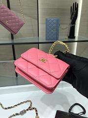 CHANEL | Jewel Hook Card Holders Pink - AP2397 - 9 × 11 × 3.8 cm - 3