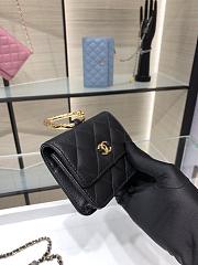 CHANEL | Jewel Hook Card Holders Black Golden - AP2397 - 9 × 11 × 3.8 cm - 4