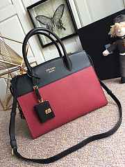 PRADA | Esplanade Bag In Black/Red - 1BA046 - 30×22×15cm - 2