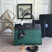 PRADA | Esplanade Bag In Black/Green - 1BA046 - 30×22×15cm - 1