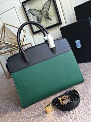 PRADA | Esplanade Bag In Black/Green - 1BA046 - 30×22×15cm - 5