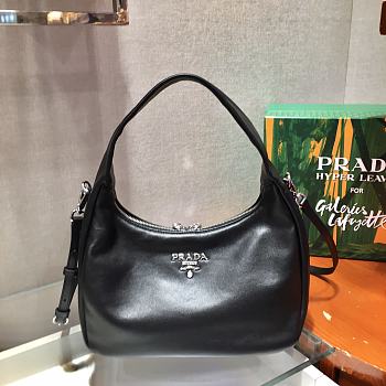 PRADA | Hobo Black bag leather - 1BC132 - 26 x 21 x 9.5 cm