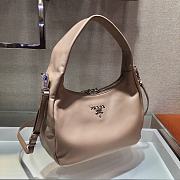 PRADA | Hobo Beige bag leather - 1BC132 - 26 x 21 x 9.5 cm - 5