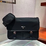 PRADA | Nylon and Saffiano Leather Bag with Strap - 2VD768B - 32 x 24 x 12 cm - 1