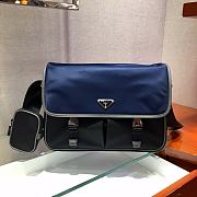 PRADA | Nylon Cross-Body  Blue/Black Bag - 2VD768B - 32 x 24 x 12 cm - 5