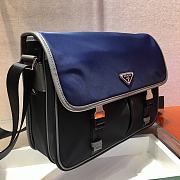 PRADA | Nylon Cross-Body  Blue/Black Bag - 2VD768B - 32 x 24 x 12 cm - 2