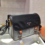 PRADA | Nylon and Saffiano Leather Bag with Strap - 2VD769 - 26 x 20 x 10 cm - 2