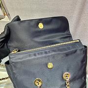 Prada Quilted Nylon Shoulder Black Bag - 1BD620 - 25 x 21 x 5 cm - 2