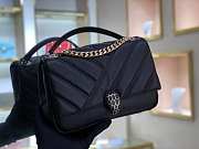 Bvlgari | Serpenti CABOCHON Black Bag - 287987 - 22.5x15x10cm - 6