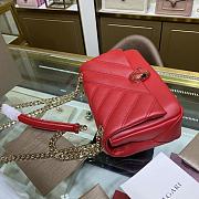 Bvlgari | Serpenti CABOCHON Red Bag - 288718 - 22.5x15x10cm - 5