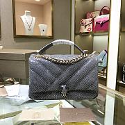 Bvlgari | Serpenti Cabochon Grey Snake Bag - 287993 - 22.5x15x10 cm - 1