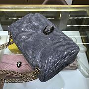 Bvlgari | Serpenti Cabochon Grey Snake Bag - 287993 - 22.5x15x10 cm - 6