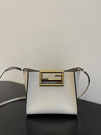 FENDI | Way Small White bag - 20x9x17cm
