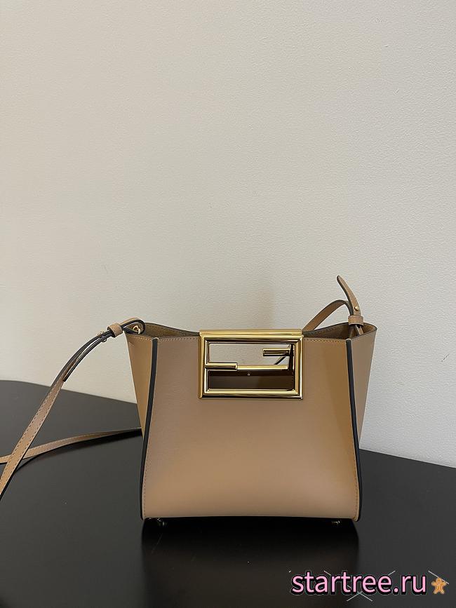 FENDI | Way Small Beige bag - 20x9x17cm - 1