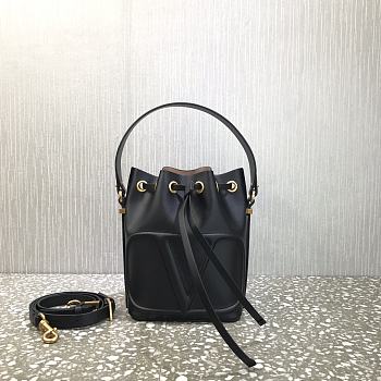 VALENTINO | Vlogo Walk Bucket Bag Black - UW2B0G - 18 x 20.5 x 10 cm