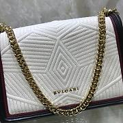 Bvlgari | Serpenti Diamond Blast Bag Black/White - 286628 - 24x15x7 cm - 6