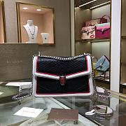 Bvlgari | Serpenti Diamond Blast Bag Black/White/Red - 286628 - 24x15x7 cm - 1