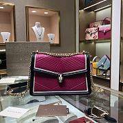 Bvlgari | Serpenti Diamond Blast Bag Black/Pink - 286628 - 24x15x7 cm - 1