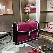 Bvlgari | Serpenti Diamond Blast Bag Black/Pink - 286628 - 24x15x7 cm - 4