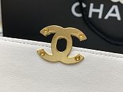 Chanel | Mini White Flap Bag with handle Gold Metal  AS2796 - 2