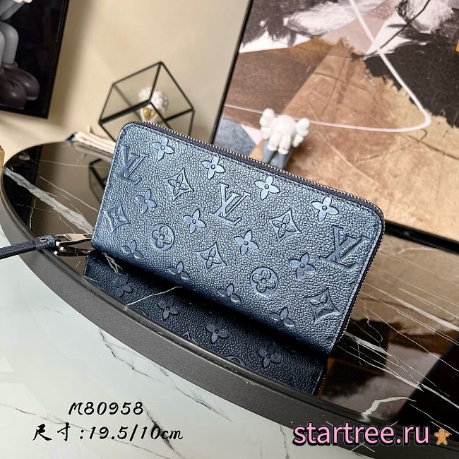 Louis Vuitton | ZIPPY WALLET Navy - M80958 - 19.5 x 10cm - 1