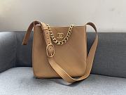 CHANEL | HOBO HANDBAG Beige - AS2844 - 29 × 28 × 7 cm  - 1