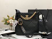 CHANEL | HOBO HANDBAG Black - AS2844 - 29 × 28 × 7 cm  - 1