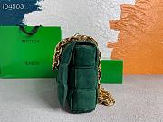 Bottega Veneta | Chain Cassette Velvet Dark Green - 631421 - 26x18x8cm - 6