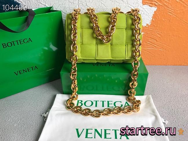 Bottega Veneta | Chain Cassette Velvet Green - 631421 - 26x18x8cm - 1