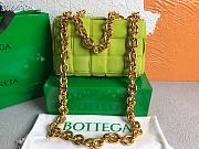 Bottega Veneta | Chain Cassette Velvet Green - 631421 - 26x18x8cm - 3