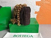 Bottega Veneta | Chain Cassette Velvet Dark Brown - 631421 - 26x18x8cm - 5