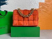 Bottega Veneta | Chain Cassette Velvet Orange - 631421 - 26x18x8cm - 3