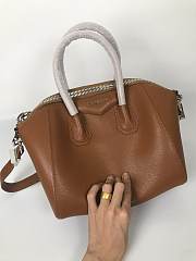 Givenchy | Small Antigona Bag In Box Leather In Brown - BB500C - 33 cm - 1
