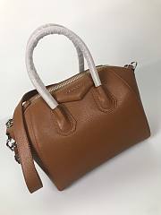 Givenchy | Small Antigona Bag In Box Leather In Brown - BB500C - 33 cm - 3