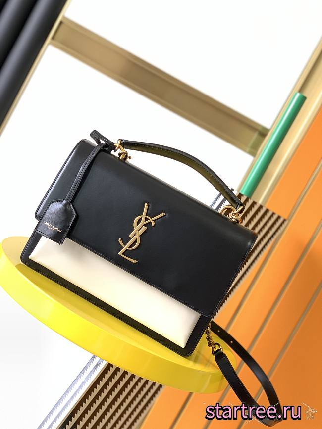 YSL | MEDIUM Sunset Satchel In Smooth Leather - 634723 - 25x18x5cm - 1