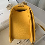 Chanel | Yellow Boy handbag Golden Hardware - A67086 - 4