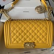 Chanel | Yellow Boy handbag Golden Hardware - A67086 - 3