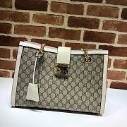 GUCCI | Padlock Medium GG Bag White Canvas - 479197 - 35 x 23.5 x 14cm - 1