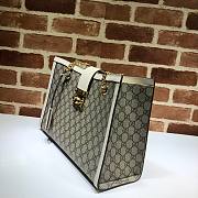 GUCCI | Padlock Medium GG Bag White Canvas - 479197 - 35 x 23.5 x 14cm - 3