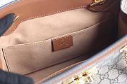 GUCCI | Padlock GG small Brown canvas bag - 498156 - 26 x 18 x 10 cm - 3