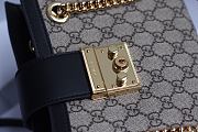 GUCCI | Padlock GG small Black canvas bag - 498156 - 26 x 18 x 10 cm - 3