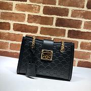 GUCCI | Padlock GG small Black bag - 498156 - 26 x 18 x 10 cm - 1