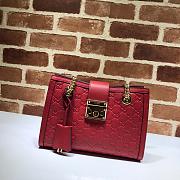 GUCCI | Padlock GG small Red bag - 498156 - 26 x 18 x 10 cm - 1