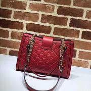 GUCCI | Padlock GG small Red bag - 498156 - 26 x 18 x 10 cm - 5