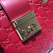 GUCCI | Padlock GG small Red bag - 498156 - 26 x 18 x 10 cm - 6