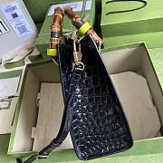 Gucci | Diana small Black crocodile tote bag - 660195 - 20x16x10cm - 5