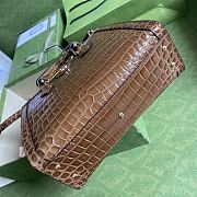 Gucci | Diana small Brown crocodile tote bag - 660195 - 20x16x10cm - 2